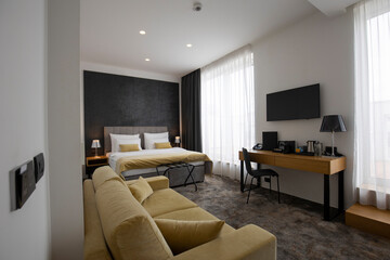 Interior of a modern hotel apartment