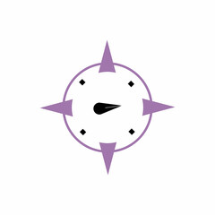 Compass concept logo design template