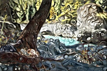 AI Designed Geometric Nature