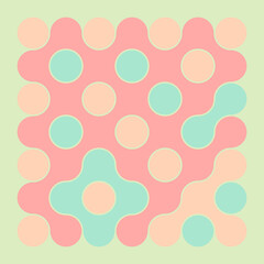 Multicolor truchet tiling connections illustration