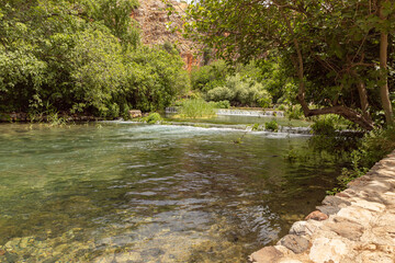 Hermon  stream in the area of the national park in northern Israel