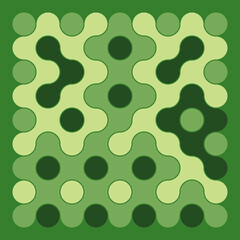 Multicolor truchet tiling connections illustration