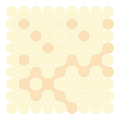 Multicolor truchet tiling connections illustration