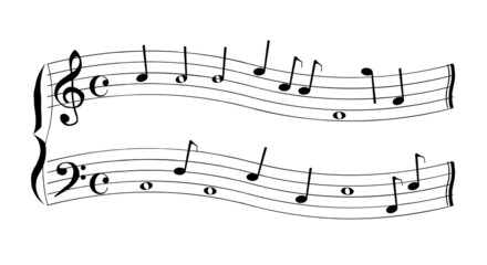 Musical Wave Of Notes