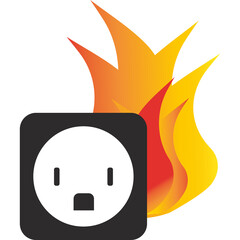 Ignition of the outlet. Beware of fire.