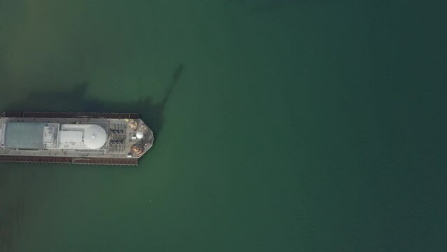 Top down drone shot over Bournemouth Pier