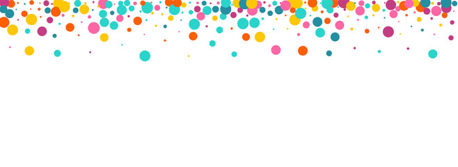 Multicolored Dust Fun Vector Panoramic White