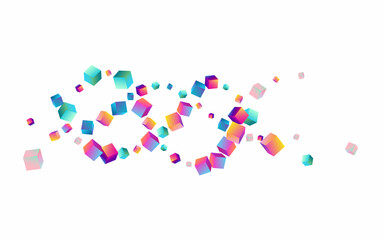Rainbow Element Vector White Background.