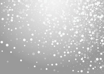 Grey Snow Vector Grey Background. Overlay Glow