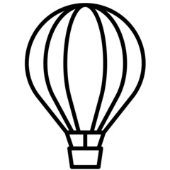 Hot air balloon icon,  Fourth of July related vector - 510364602