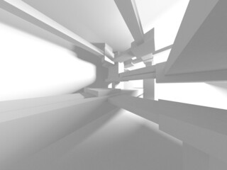 Obraz premium Abstract White Architecture Design Concept