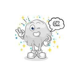 ghost agree mascot. cartoon vector