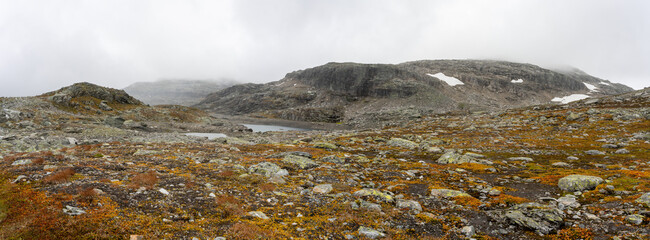 Nupstjorn, a lake at 1300m in Telemarken (Norway) on Hardangervidda.