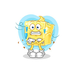 butter cold illustration. character vector