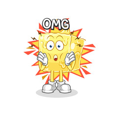 butter Oh my God vector. cartoon character