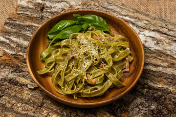 イタリアンパスタ　talian pasta made outdoors