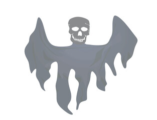 Grey  ghost fly. vector illustration