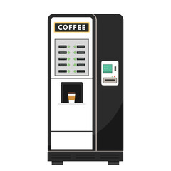 Coffee vending machine vector. Vending clipart isolated on white background