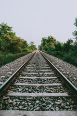 Fototapeta premium railway in the countryside