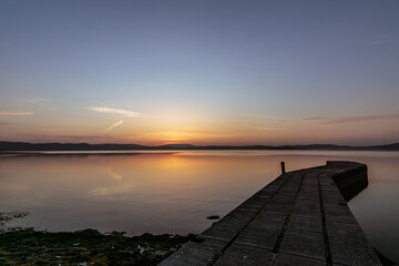 Obraz na płótnie Canvas Sonnenaufgang über See
