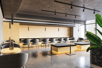 3d Rendering Coffee Shop and Cafe Lounge Restaurant