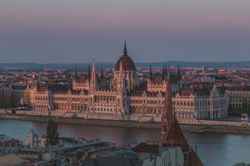 Fototapeta na wymiar Hungary Parliament in Budapest, Hungary