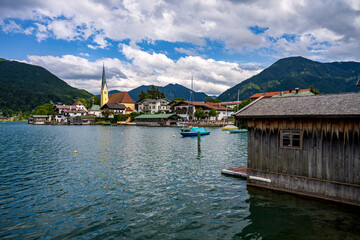 An old boathouse with a view to Rottach-Egern - Powered by Adobe