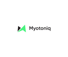 Abstract M Letter Logo  Green and Black Geometric Icon