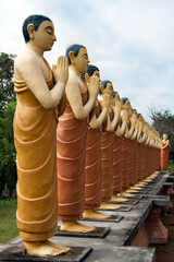 Buddhist Monk statues, Sigiriya, Sri Lanka