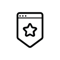 Bookmark or favorite  starred icon
