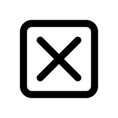 wrong icon or logo isolated sign symbol vector illustration