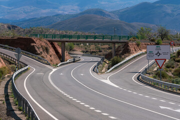 paved road in the province of Granada