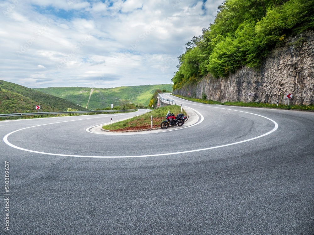 Wall mural road