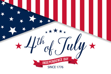 4th of July Independence Day banner background