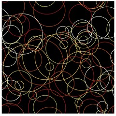 Abstract black seamless pattern on colorful background. Vector drawing. Line art abstract lines for decorative design.