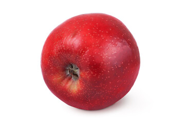 Red apple on isolated white background