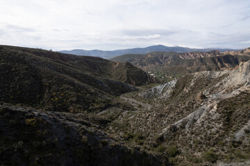 Naklejka premium mountainous area in the south of Andalucia