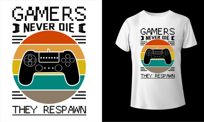 Gaming colorful t-shirt design