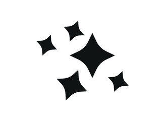 Icon black symbol Shine. Vector illustration. EPS 10.