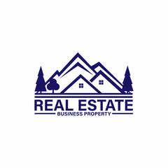 illustration of design real estate logo vector