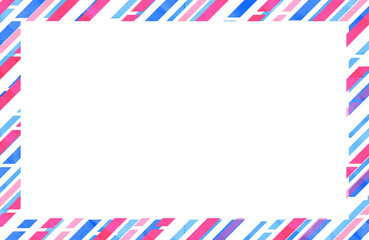 Obraz premium background with watercolor pink and blue stripes