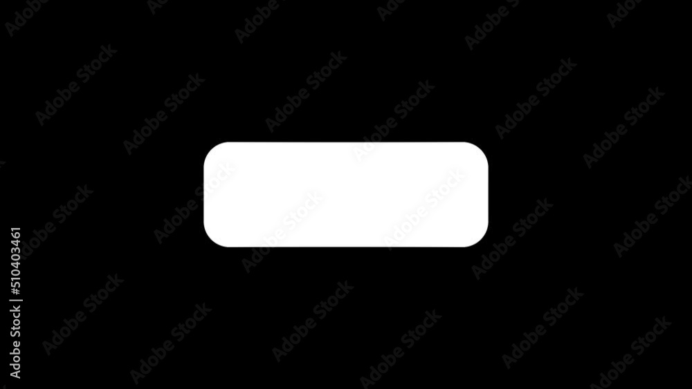 Poster white picture of rectangle on a black background. insert for information for your video. distortion 