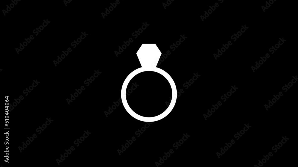 Poster white picture of ring on a black background. ring with a large diamond for a lady. distortion liquid