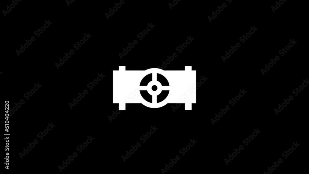 Poster white picture of oil pipe on a black background. pipeline for gas supply to europe. distortion liqui