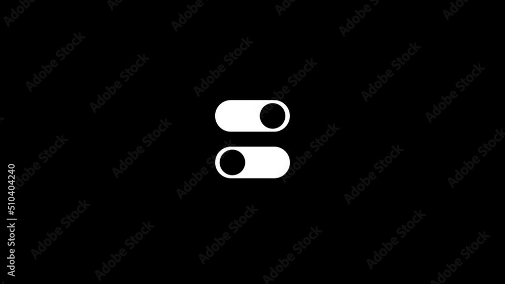 Poster white picture of switches on a black background. electronic switches on the gadget. distortion liqui