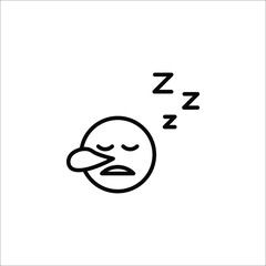 Sleep rest icon design. Sleep icon vector illustration on white background.
