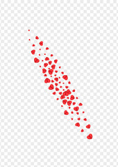 Pink Heart Background Transparent Vector. Paper Frame Confetti. Fond Valentine Texture. Violet Heart Anniversary Backdrop. Tender Happy Pattern.