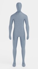 3D Render of Artificial Low-poly Character