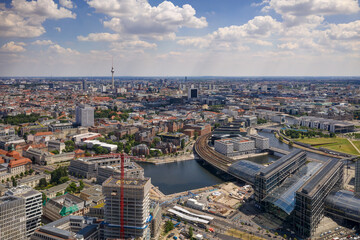 Berlin Panorama. Luftaufnahme.