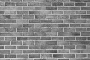 Classic gray brick wall texture for background.
